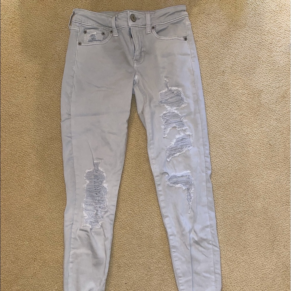 light gray jeans
